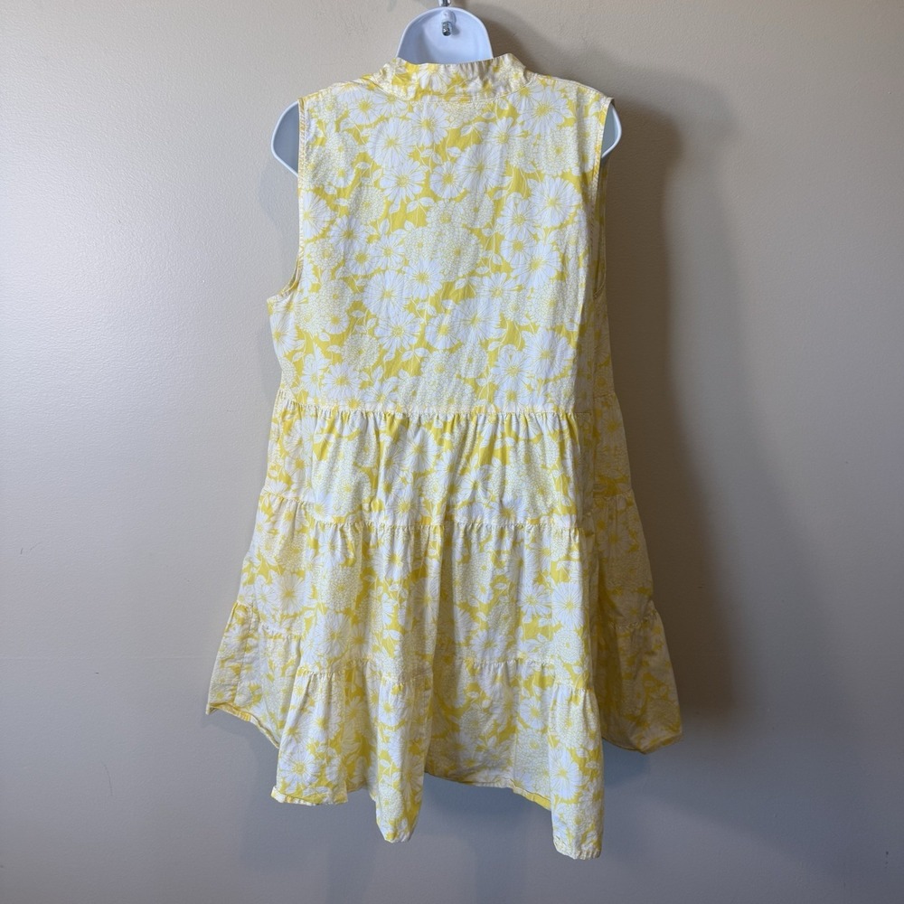 Lisa Marie Fernandez XL Target Yellow Floral Tiered Trapeze Babydoll‎ Swing - Picture 5 of 9